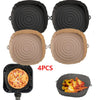 4pcs Silicone Air Fryer Basket Baking Liner/Tray