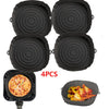 4pcs Silicone Air Fryer Basket Baking Liner/Tray