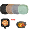 4pcs Silicone Air Fryer Basket Baking Liner/Tray