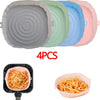 4pcs Silicone Air Fryer Basket Baking Liner/Tray